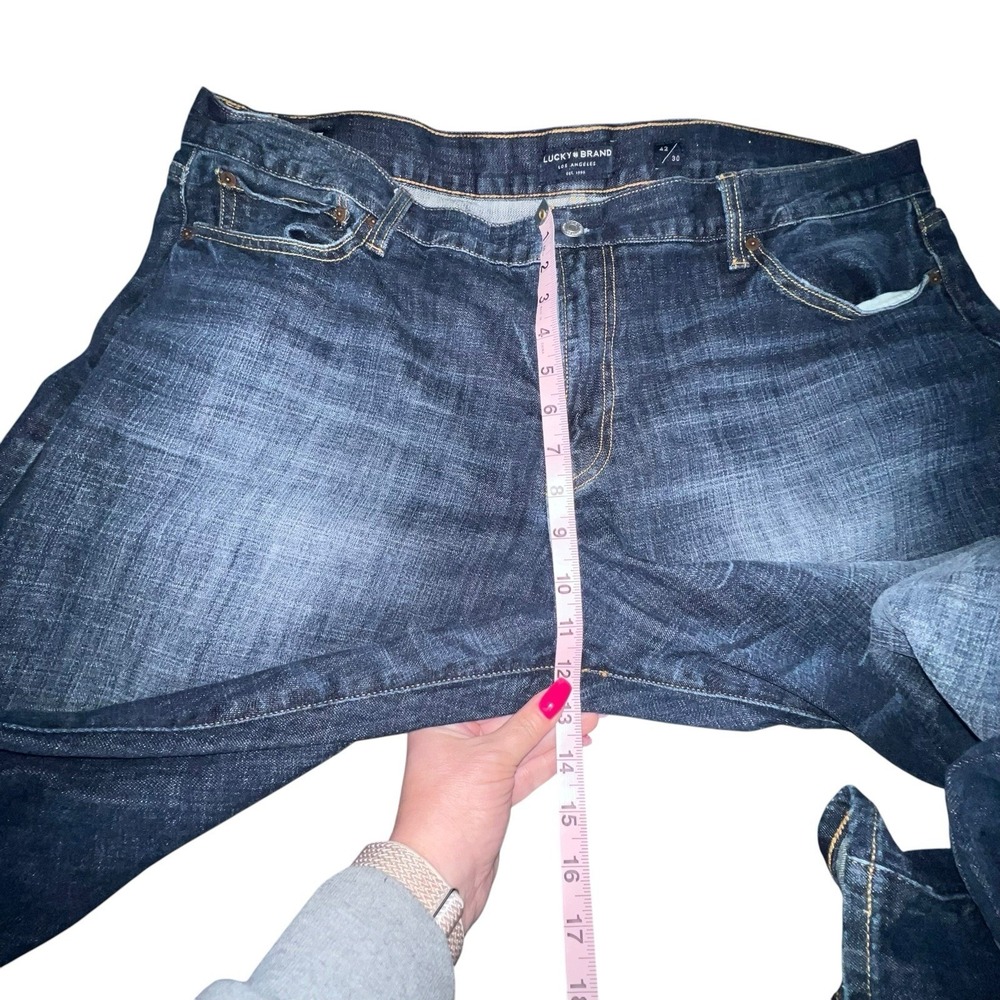 Lucky Brand Jeans Mens 42 X 30‎ Blue 367 Vintage Boot Bootcut Denim Dark Wash - Picture 5 of 11